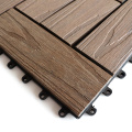 Plastic Wood Composite WPC Deck Tiles DIY Interlocking Balcony Tiles